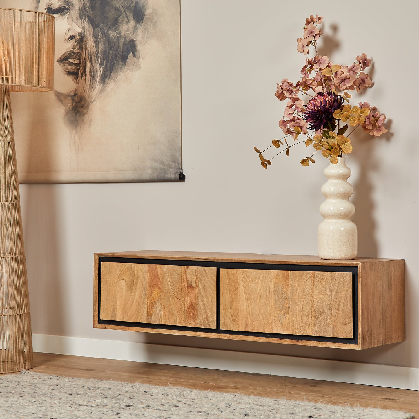 Floating TV cabinet RichWood | 120 cm