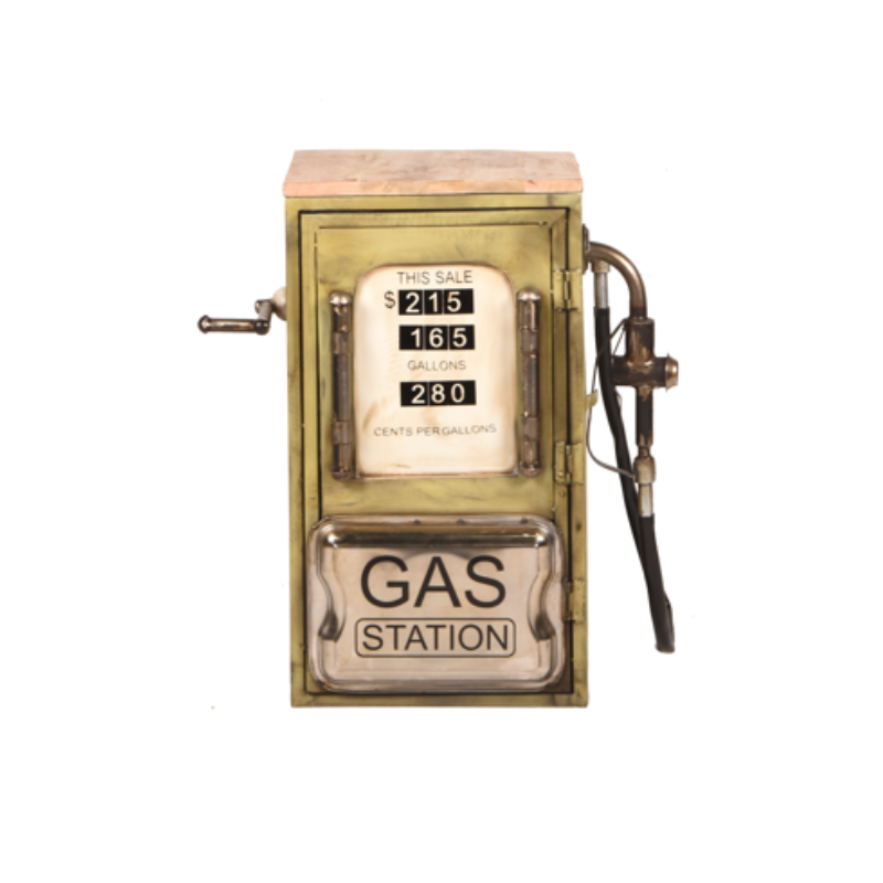 Side table Vintage Gas Station