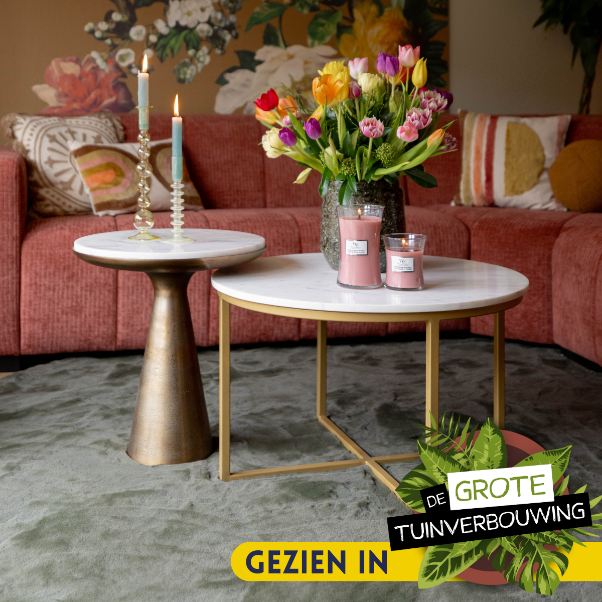 Salontafel Ryan White marble | 70 cm