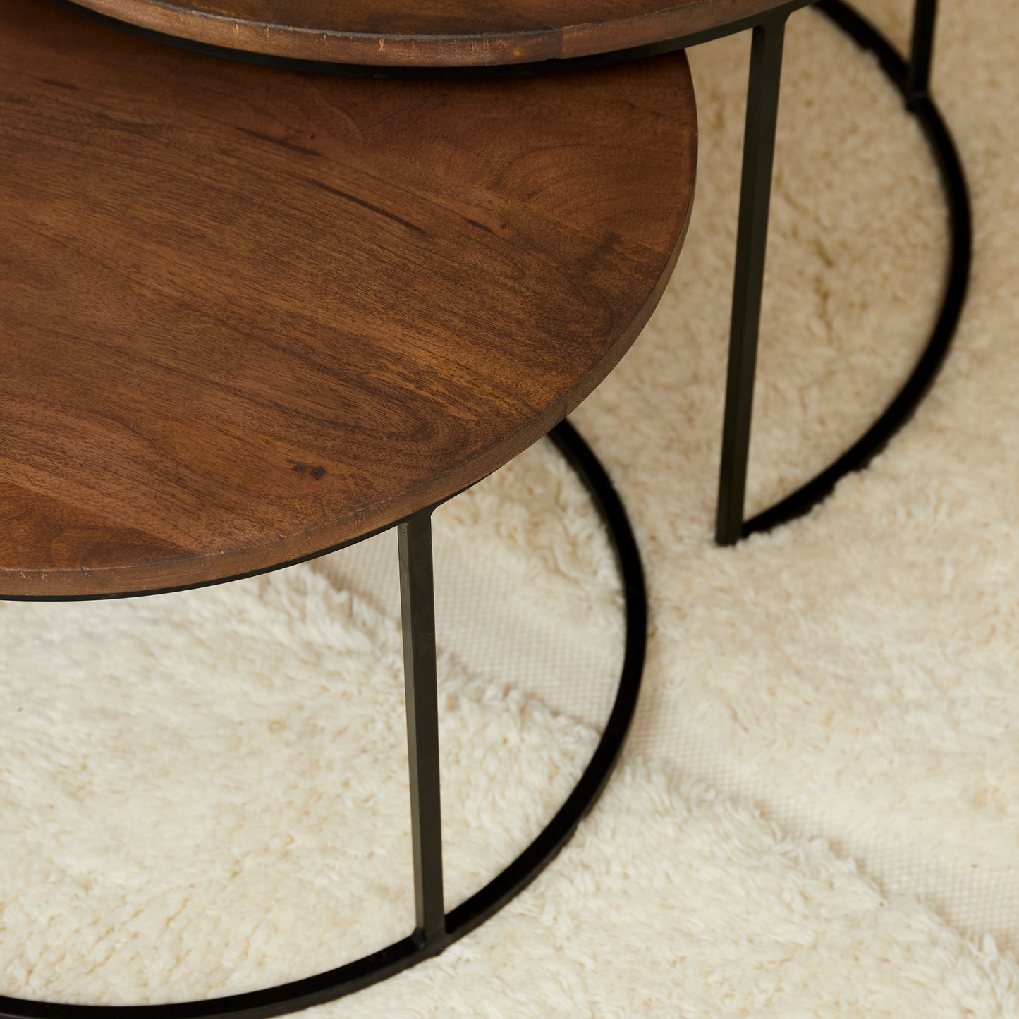 Madison Walnut Coffee Table | 70 cm | Set of 2