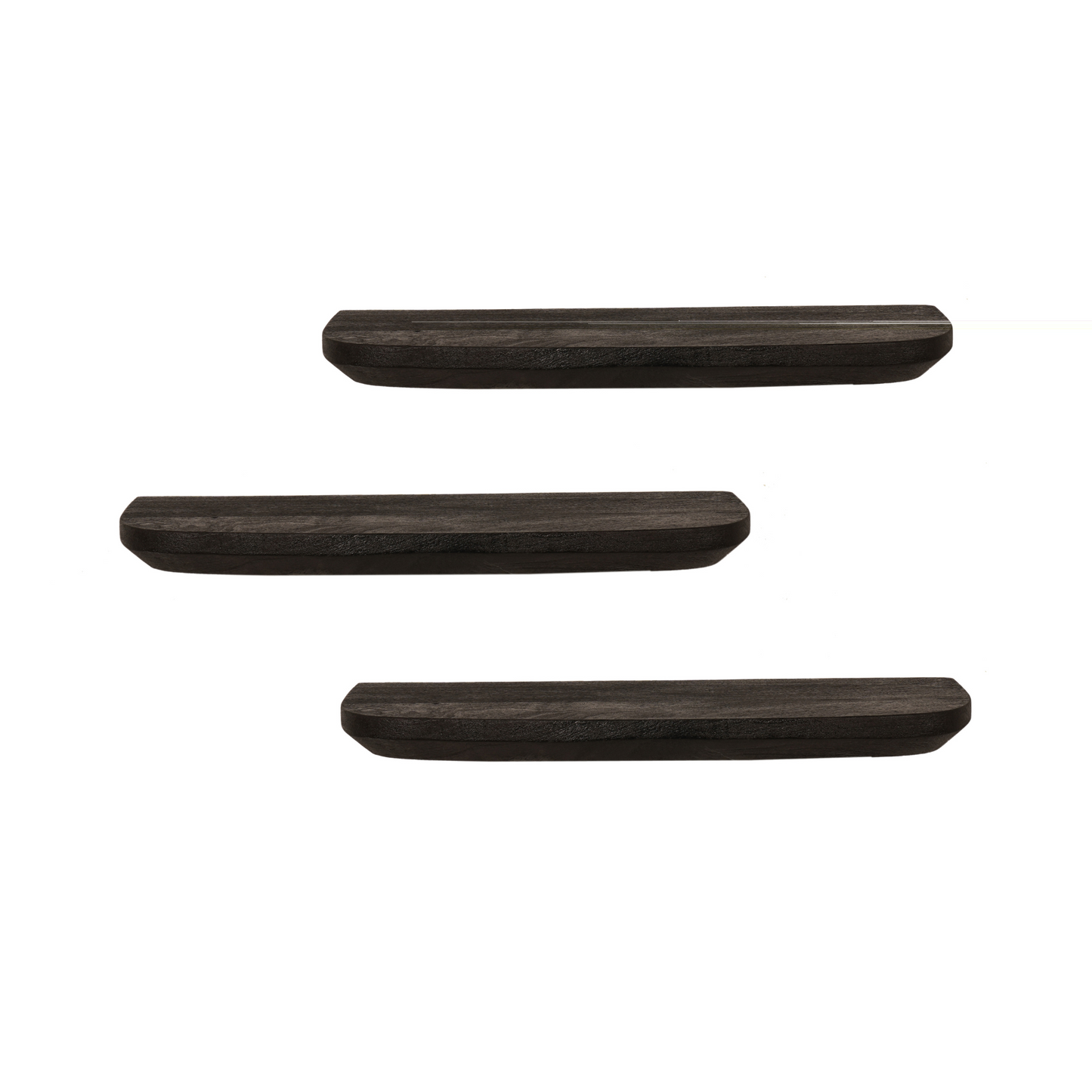 Wall shelf Gusta Black | 60 cm | Set of 3