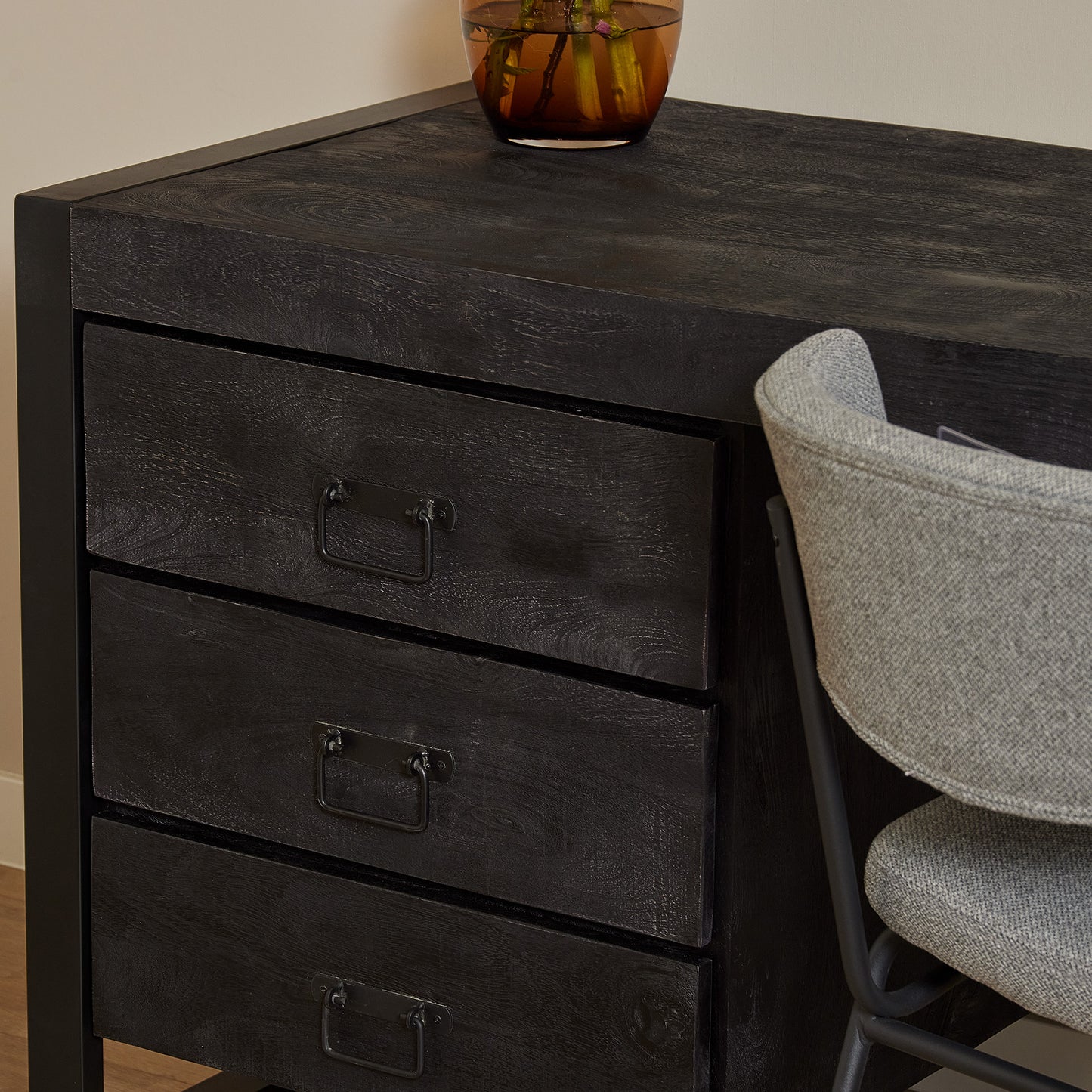 Desk Boaz Black | 145 cm
