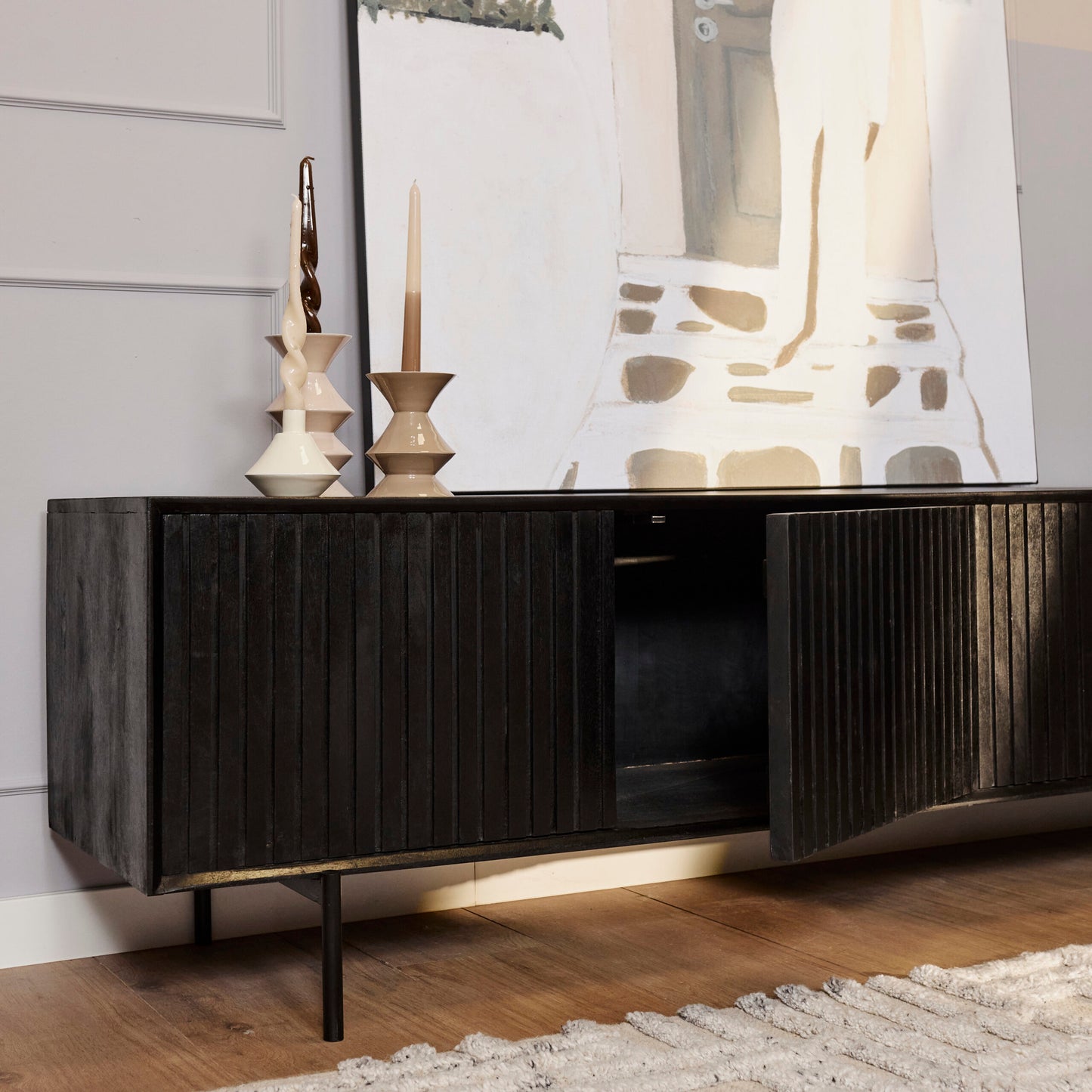 Tv meubel Madison Black | 165 cm