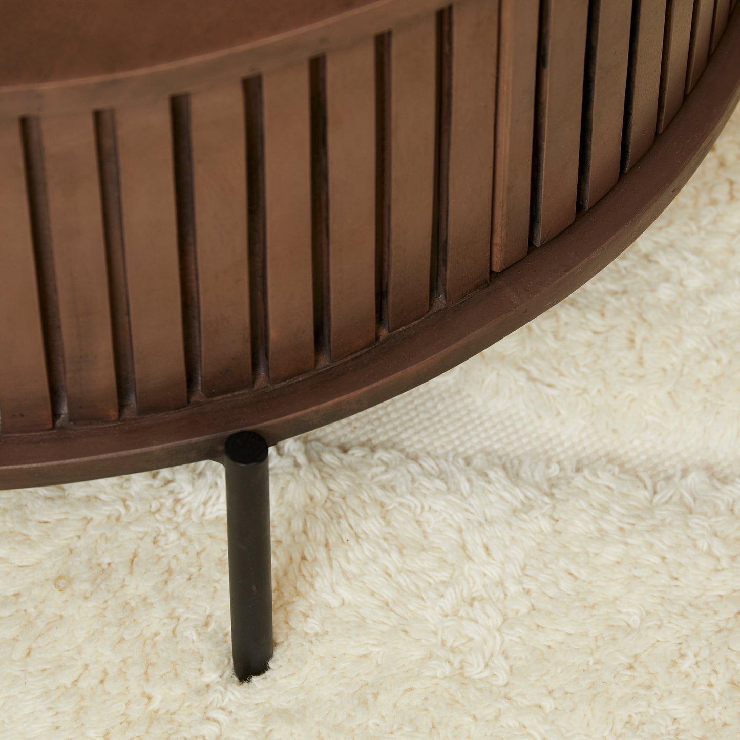 Salontafel Madison Walnut | 80 cm | Rond