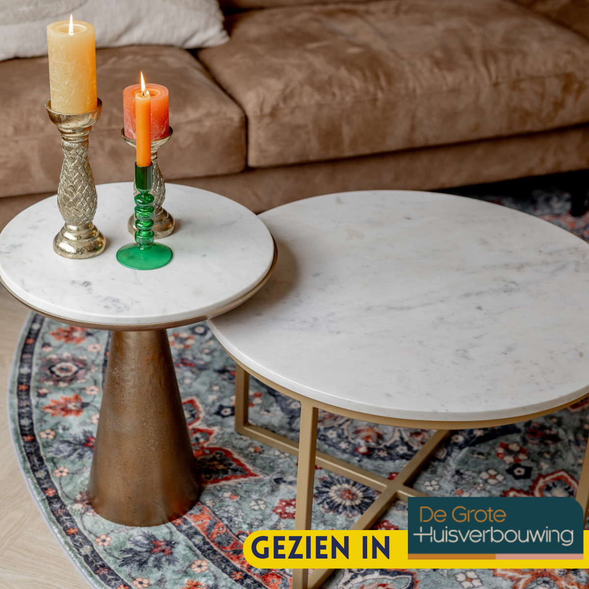 Salontafel Ryan White marble | 70 cm