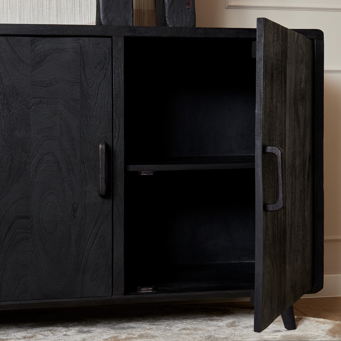 Sideboard Omaha Black | 180 cm