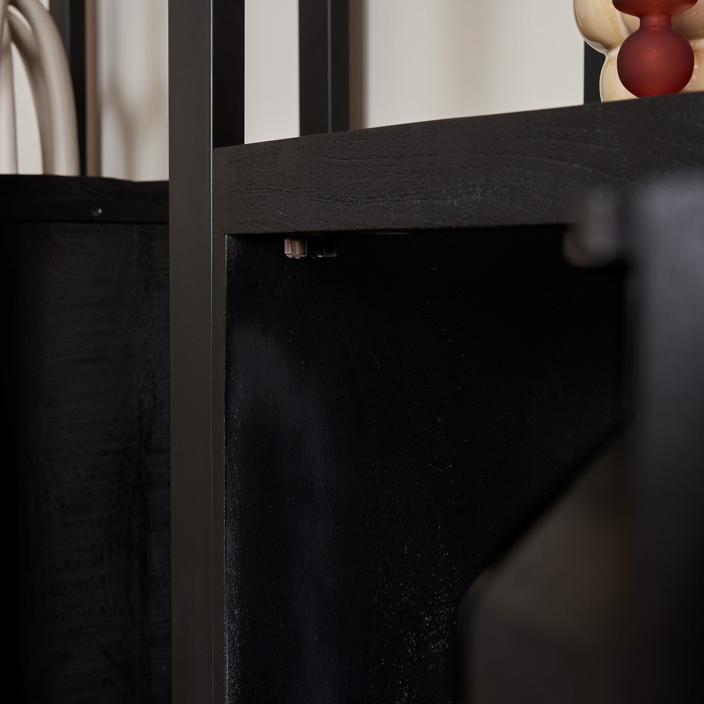 Boekenkast Boaz Black 1 deur | 55 cm
