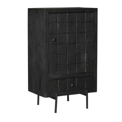 Cabinet cupboard Brandy Black | 60 cm