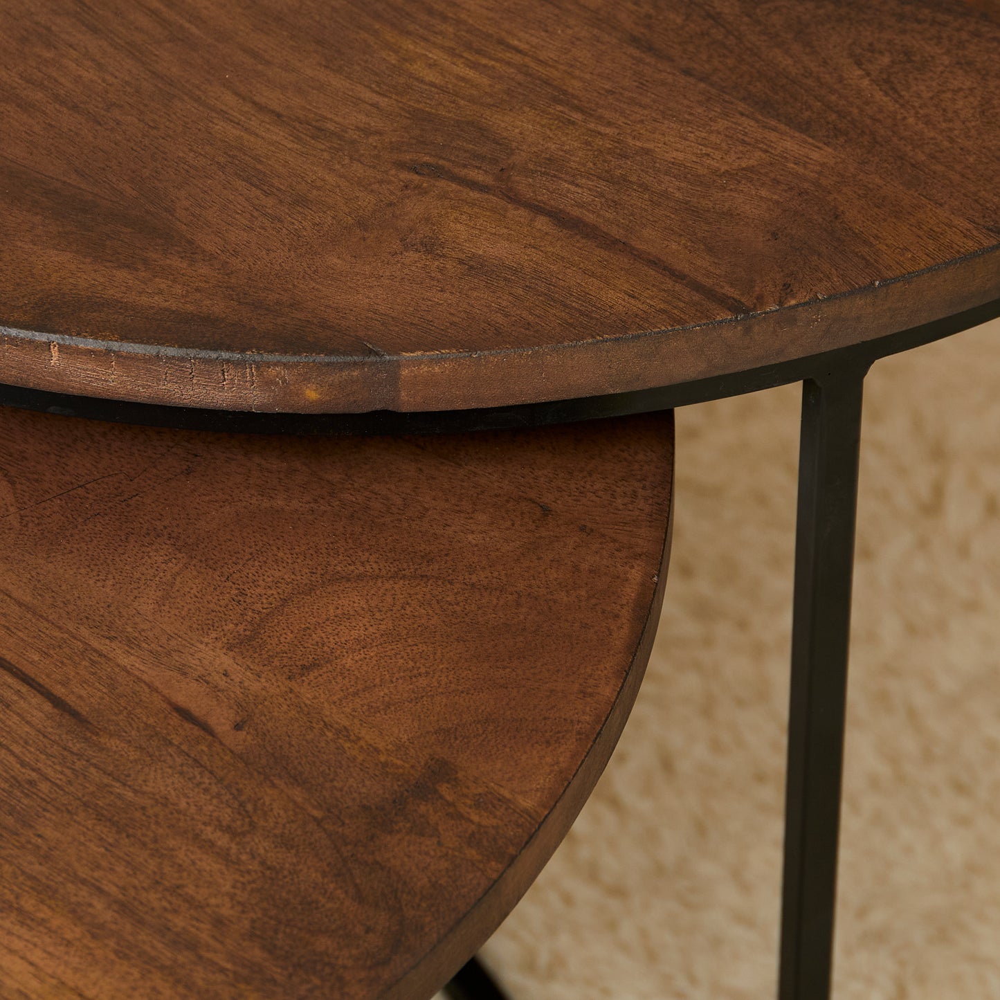 Salontafel Madison Walnut | 70 cm |Set van 2