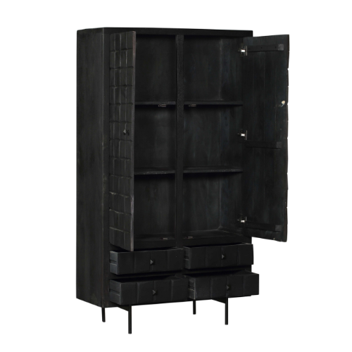 Cabinet Brandy Black | 100 cm