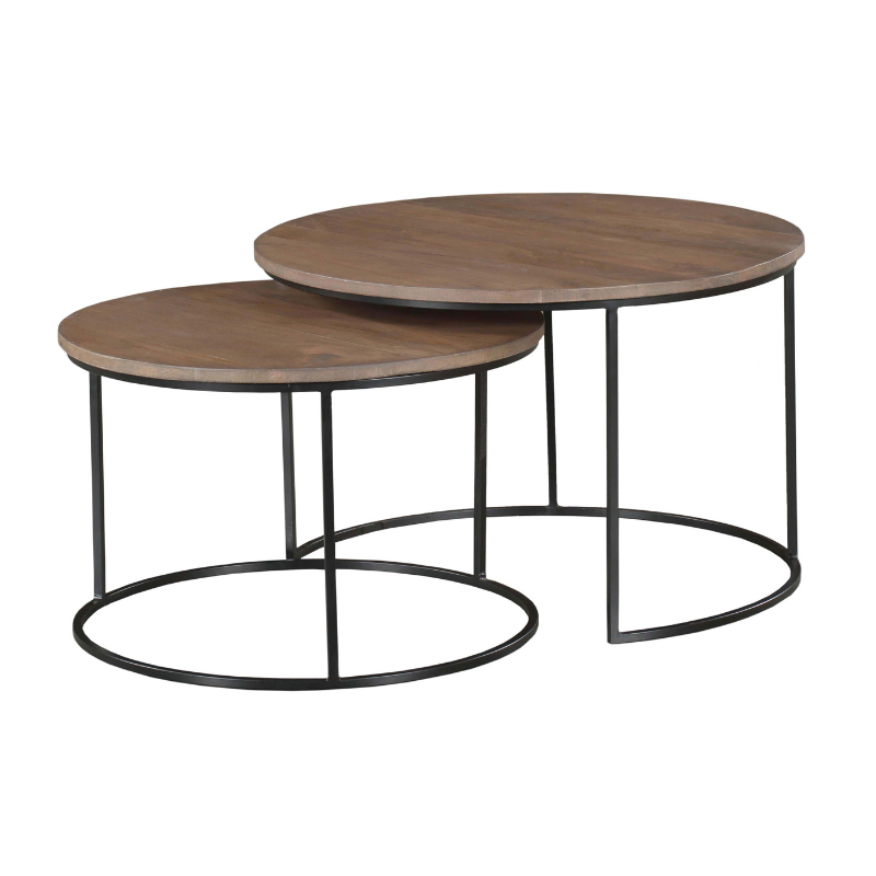 Salontafel Madison Walnut | 70 cm |Set van 2