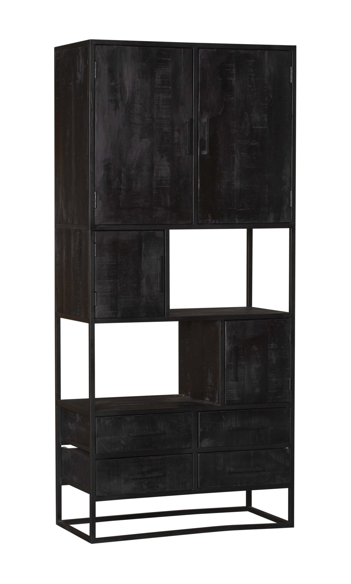 Vakkenkast Denver Black | 90 cm