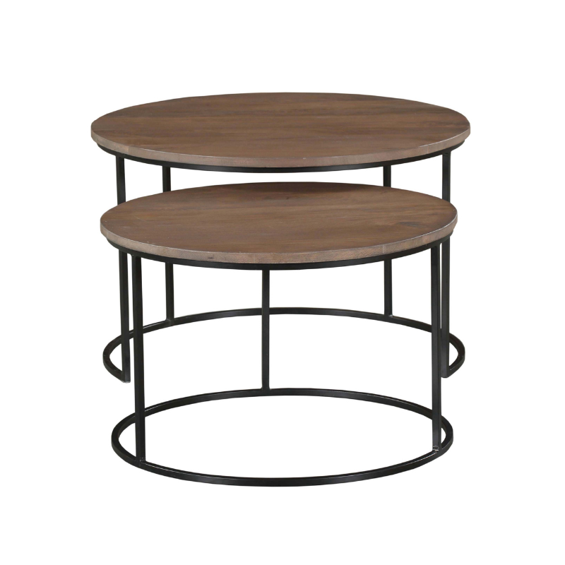 Salontafel Madison Walnut | 70 cm |Set van 2