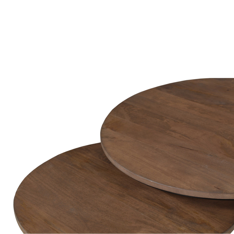 Salontafel Madison Walnut | 70 cm |Set van 2