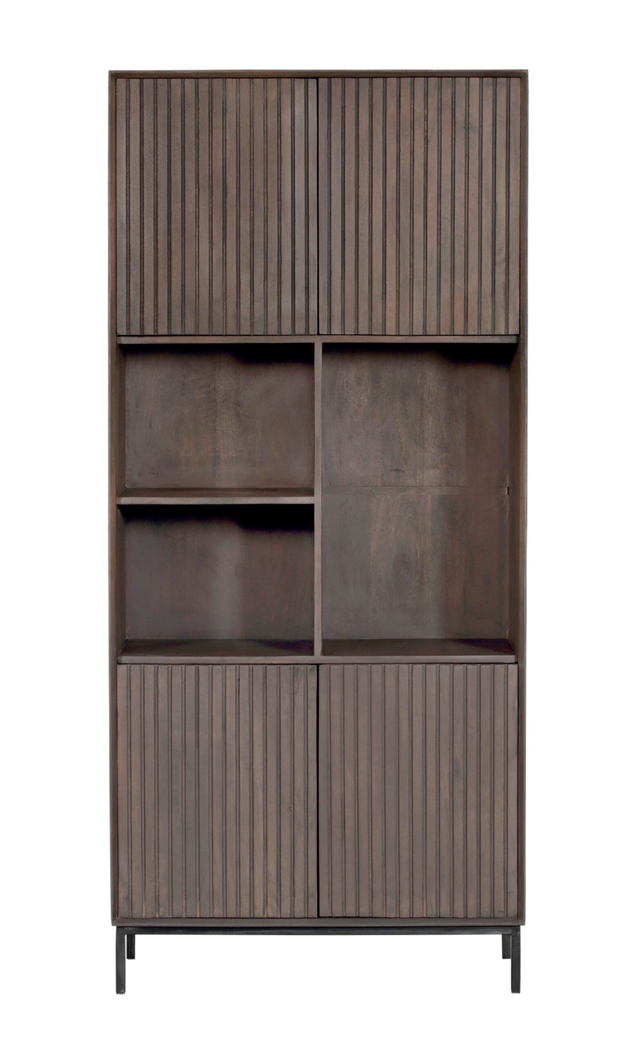Madison Walnut Shelving Unit | 90 cm