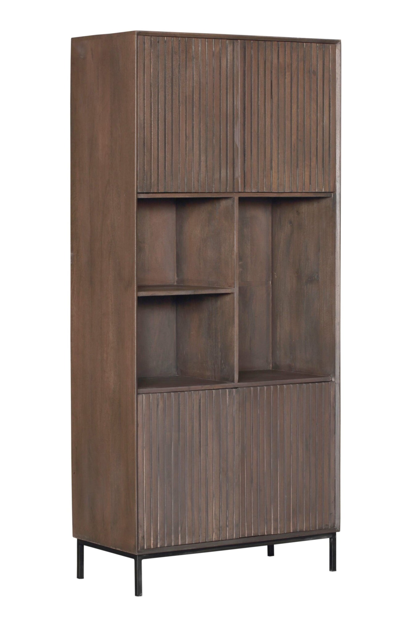 Madison Walnut Shelving Unit | 90 cm