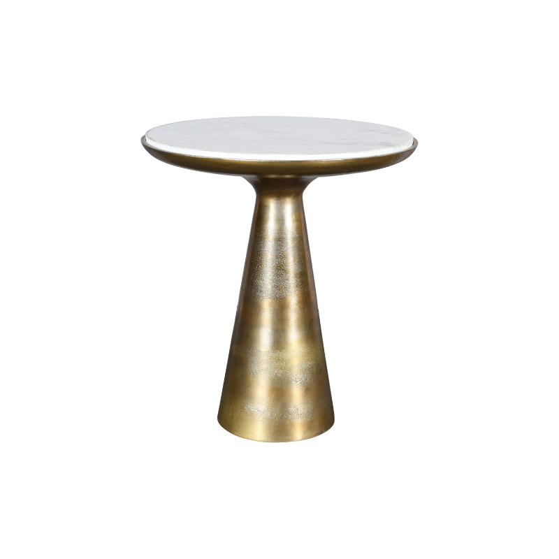 Table d'appoint Essy Marbre blanc | 45 cm