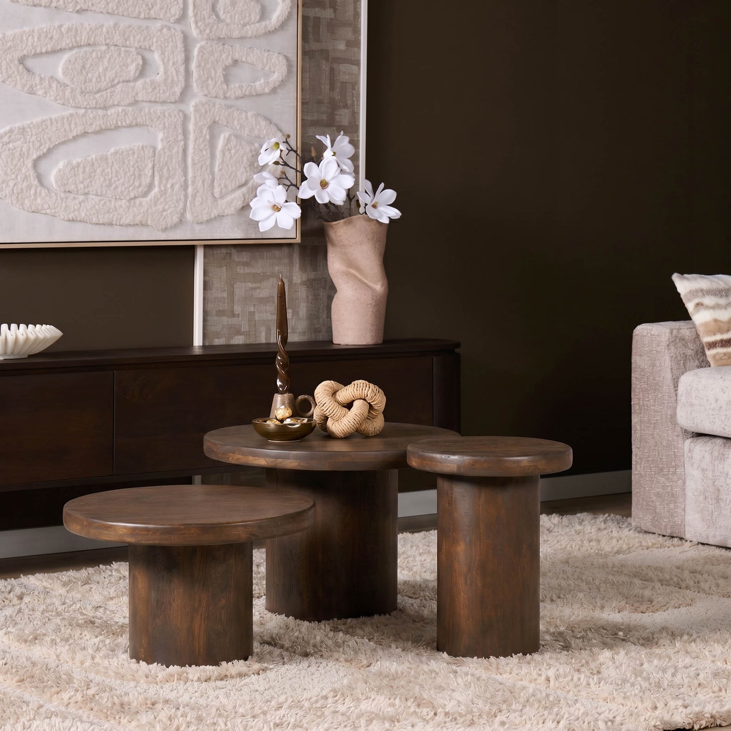 Salontafel Maya | 70 cm | Bruin