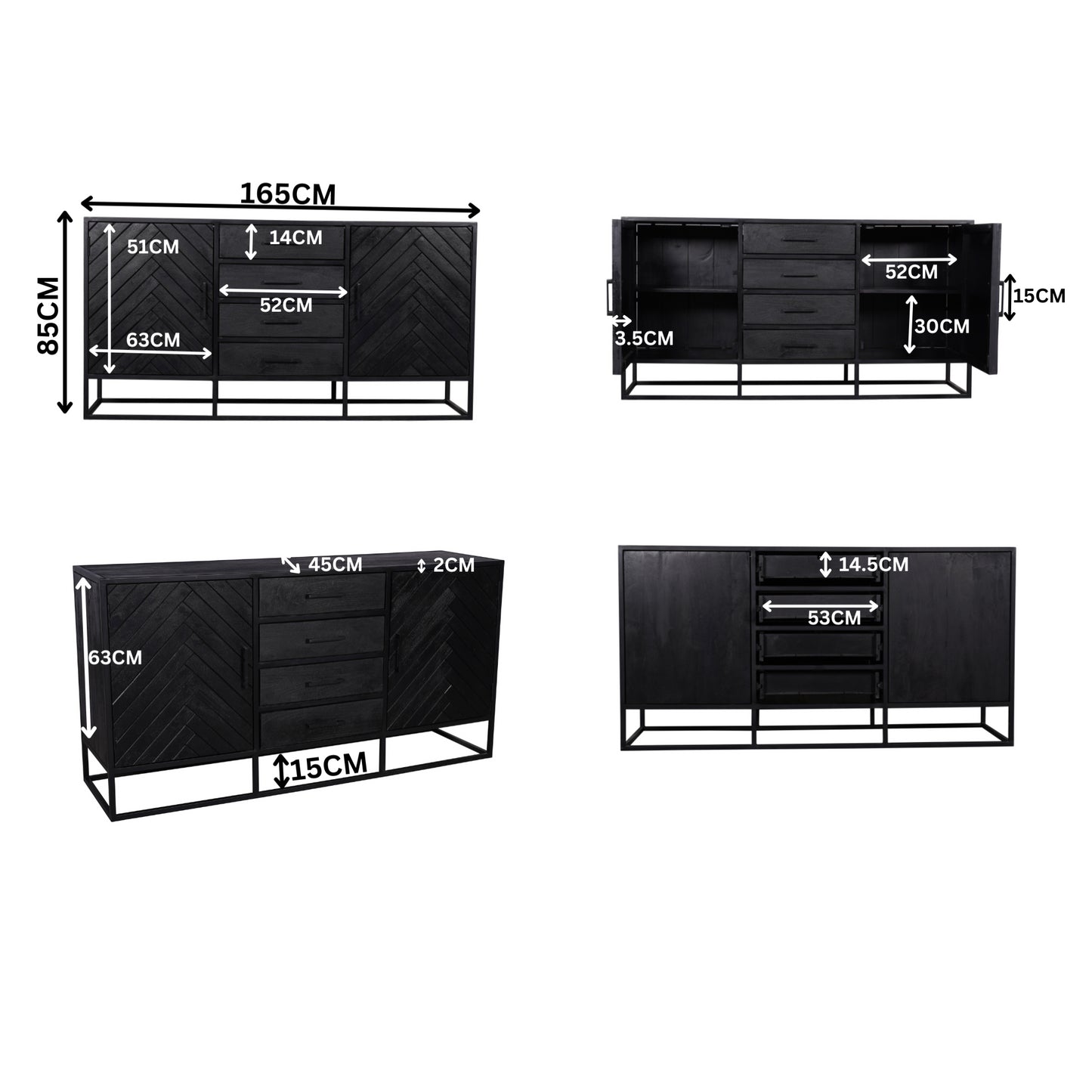 Dressoir New York | 165 cm