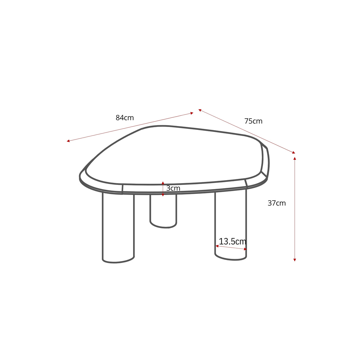 Salontafel Nuvé | 84 cm