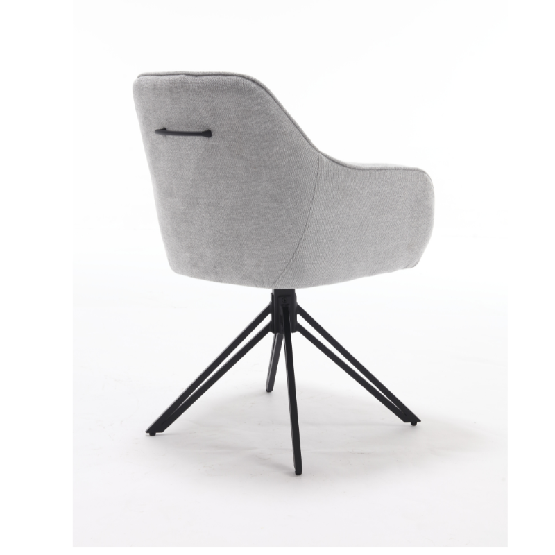 Eetkamerstoel Jens | Light Grey | Met armleuning