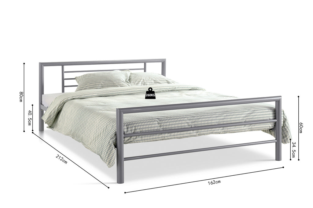Bed Sandro 160x200 Grijs