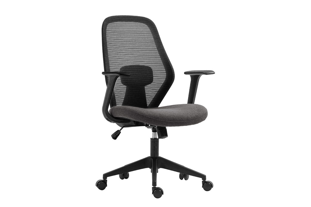 Bureaustoel Claude Zwart/Grijs