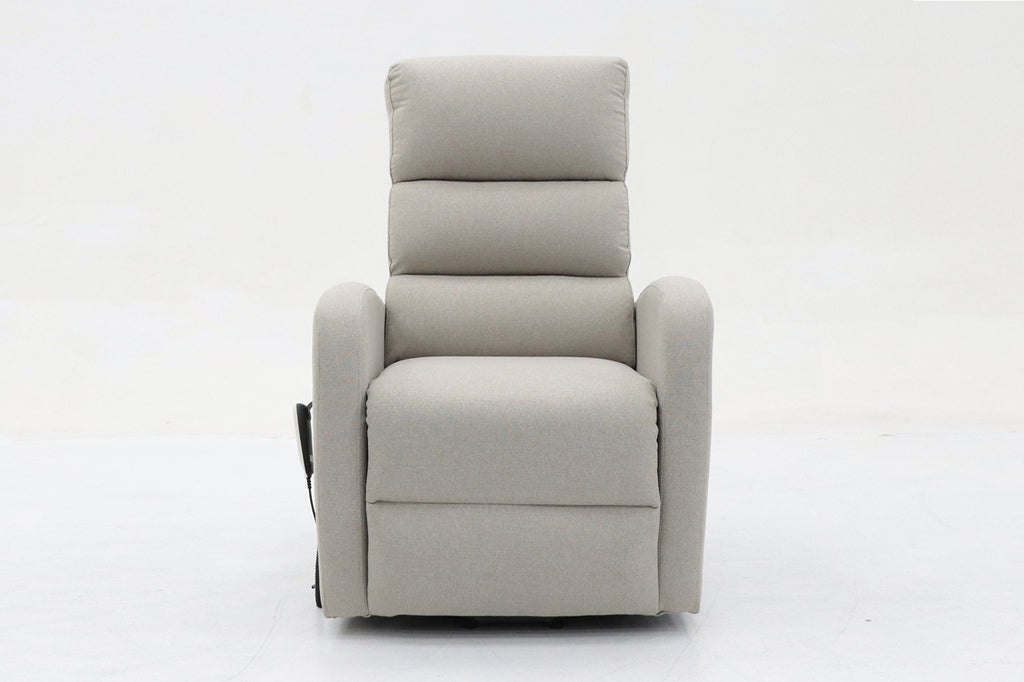 Relaxfauteuil Bruges Stof Lichtgrijs - Elektrisch