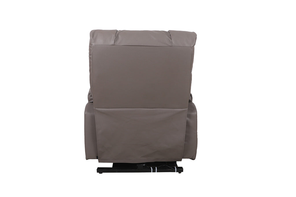 Elektrische Relaxfauteuil met lift Osaka PU Taupe (1c)