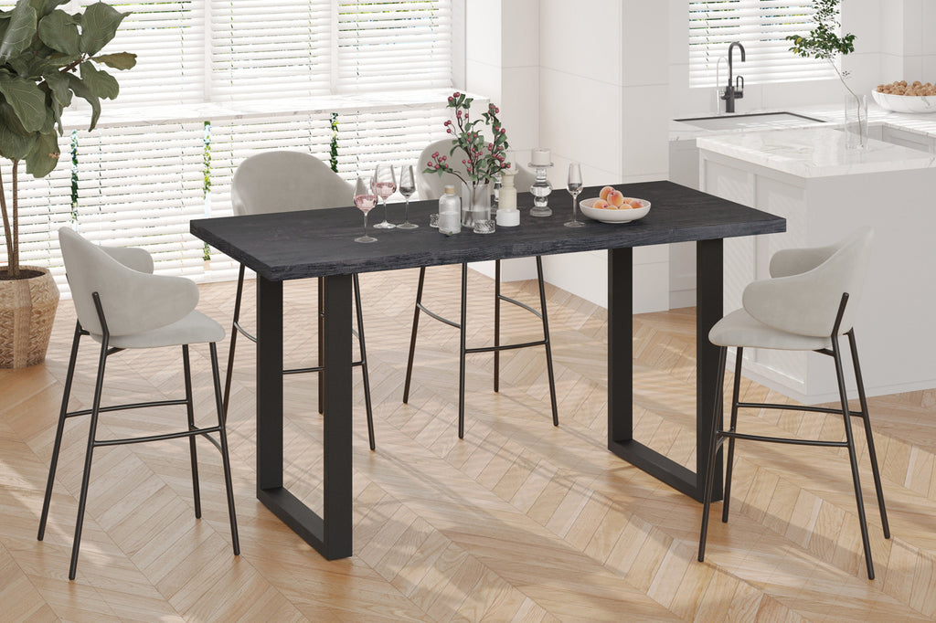 UITVERKOOP - Countertafel 'Alexander' 180 cm Decor Donkerbruin - H 93 cm (2c)