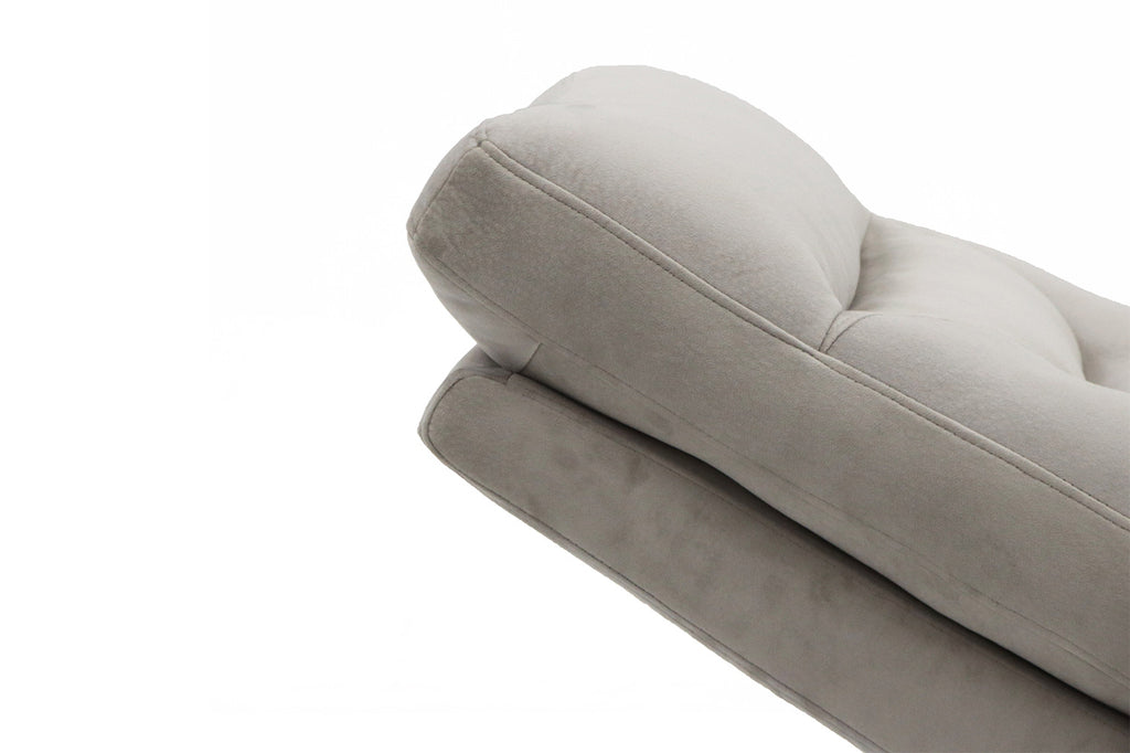 Relaxfauteuil Breda handmatig verstelbaar Stof Taupe