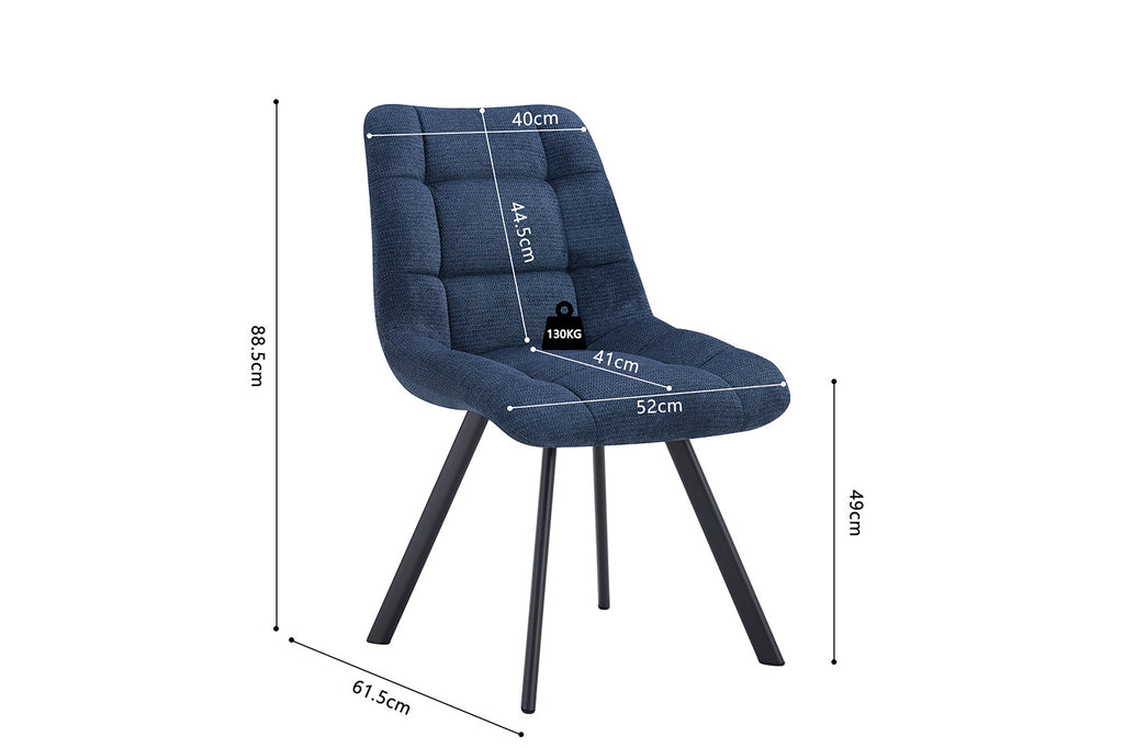 Eetkamerstoel Lizzy Blauw
