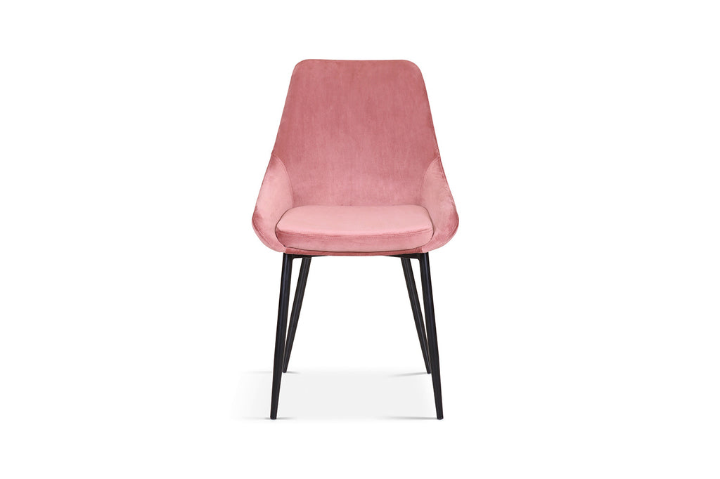 Eetkamerstoel Mirano Fluweel Roze
