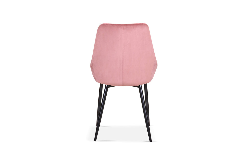 Eetkamerstoel Mirano Fluweel Roze