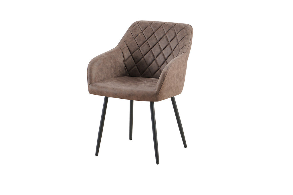 Stoel 'Peron' Micro fiber PU Bruin