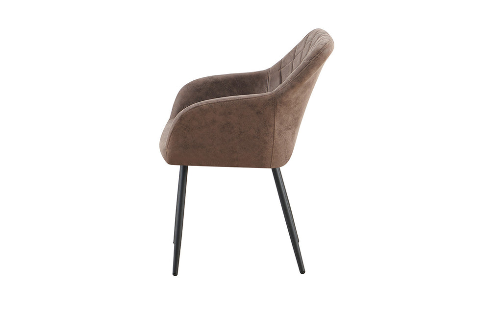 Stoel 'Peron' Micro fiber PU Bruin