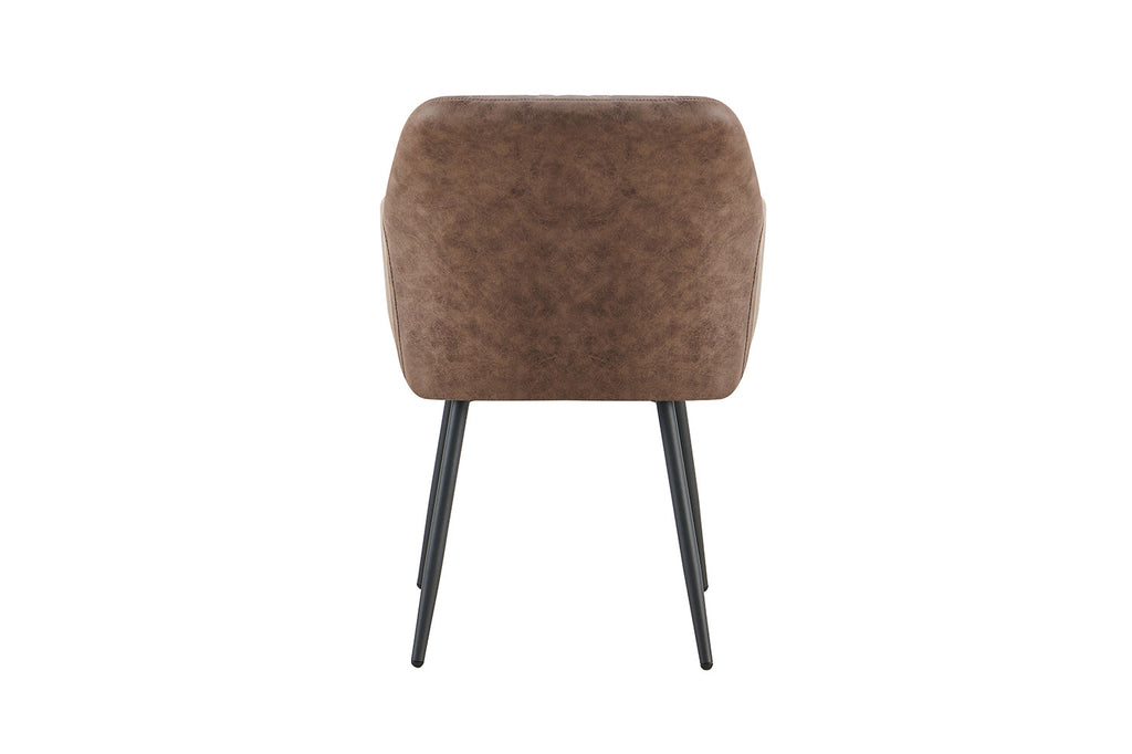 Stoel 'Peron' Micro fiber PU Bruin