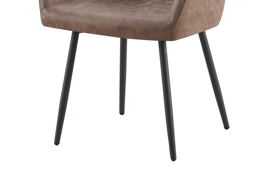 Stoel 'Peron' Micro fiber PU Bruin