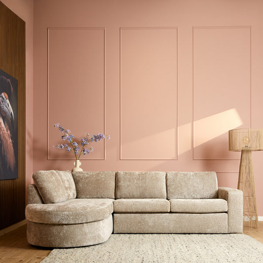 MySofa Alma | Beige | Divan Left + 2.5 seater | 5 year warranty