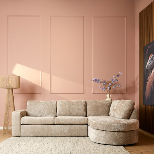 MonSofa Alma | Beige | 2,5 places + Divan Droite | Garantie de 5 ans