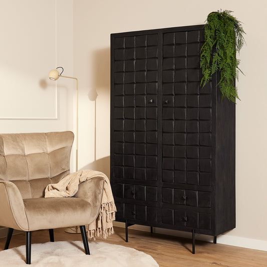 Cabinet Brandy Black | 100 cm