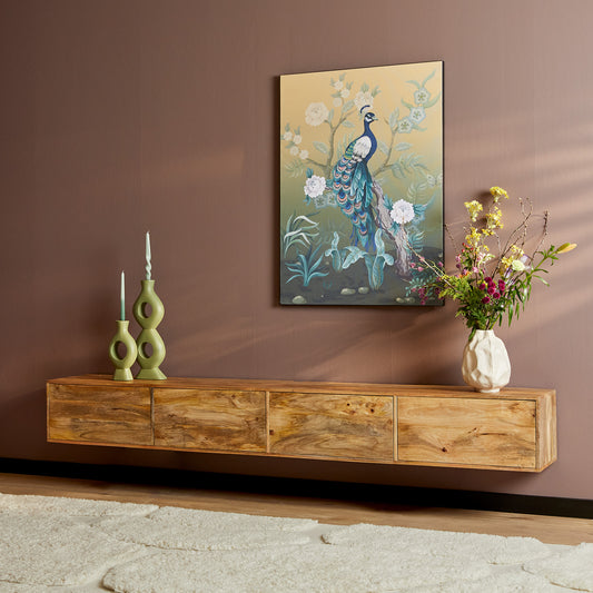 Meuble TV flottant Vision Naturel | 240 cm