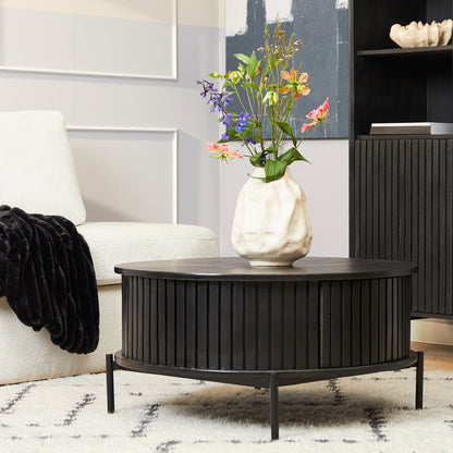 Coffee table Madison Black | 80 cm | Round