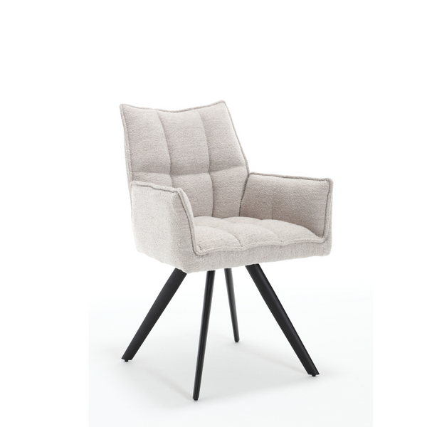 Chaise de salle à manger Yuni | Naturel | Avec accoudoir