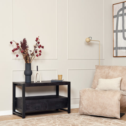Meuble TV Boaz Noir | 100 cm
