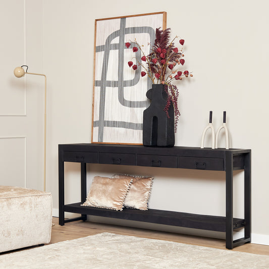 Table d'appoint Boaz Noir | 180 cm