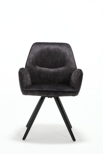 Dining chair Nova | Anthracite | With armrest