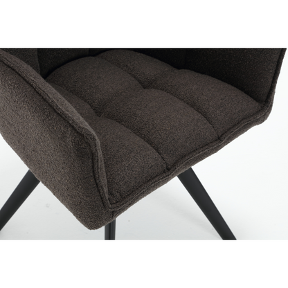 Dining chair Yuni | Brown | With armrest
