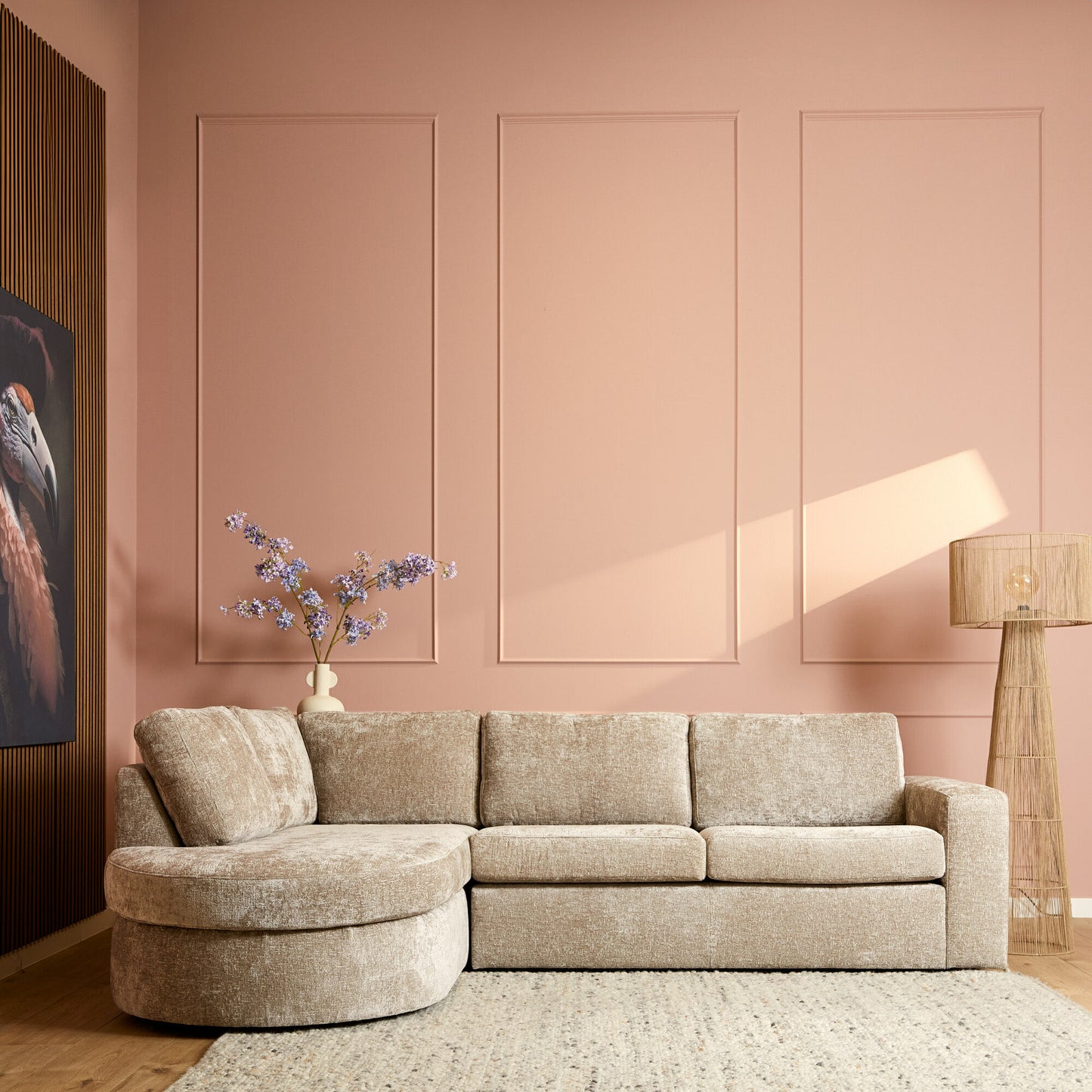 MySofa Alma | Beige | Divan Left + 2.5 seater | 5 year warranty