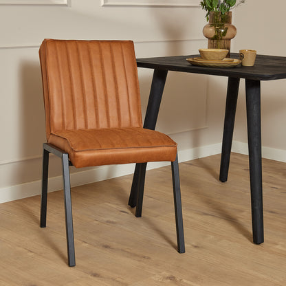 Dining room chair Tivoli Bull | Cognac